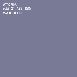 #797B96 - Waterloo  Color Image